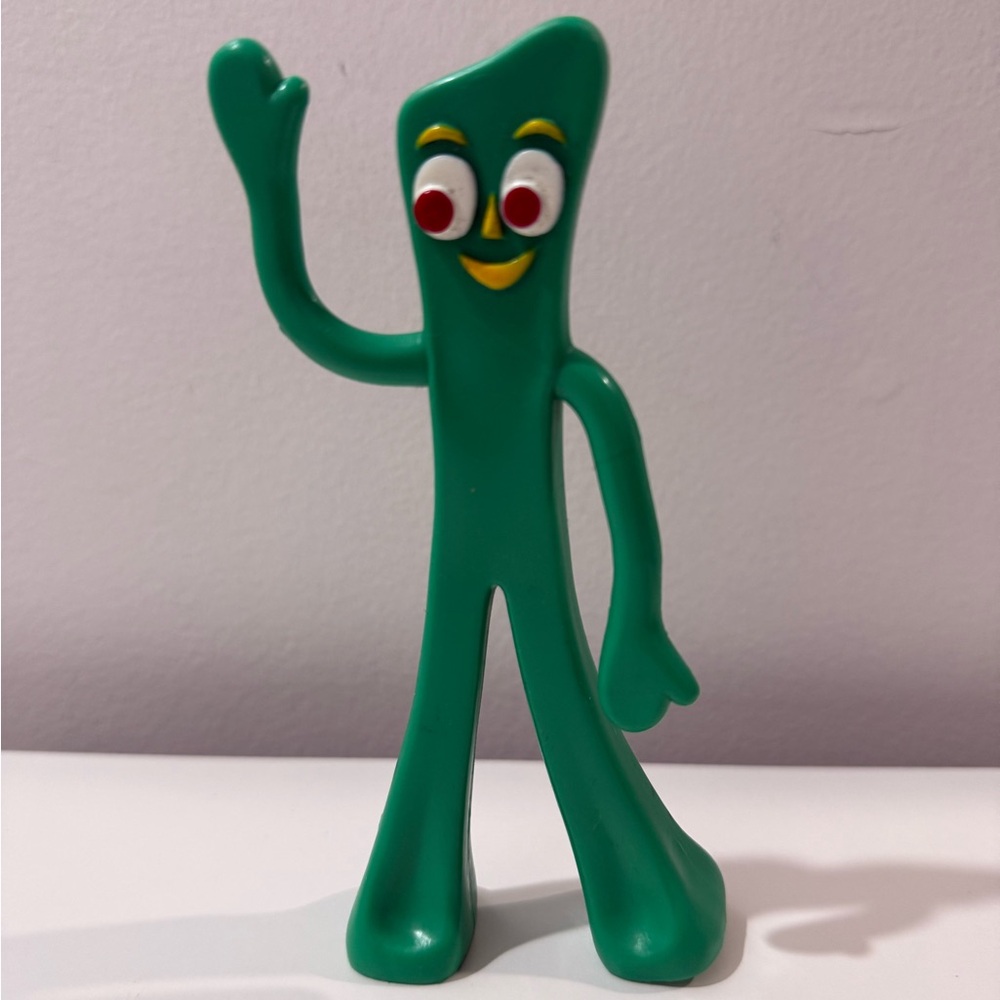 Vintage Gumby 6” Figure Prema Toy Company 1980's Excellent Condition Waving